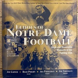 Echoes of Notre Dame Football Coffee-table Book with Unopened CD’s